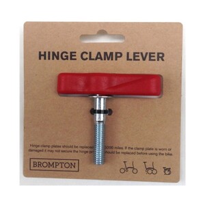 Brompton Hinge Clamp Lever/Bolt Assy, Red